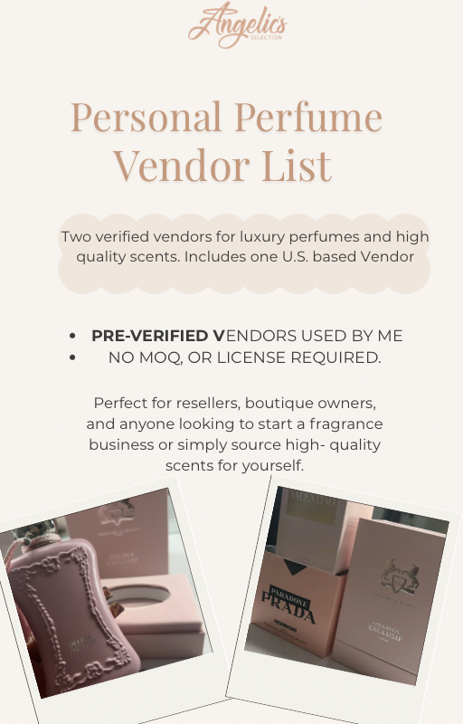 Perfume Vendor List