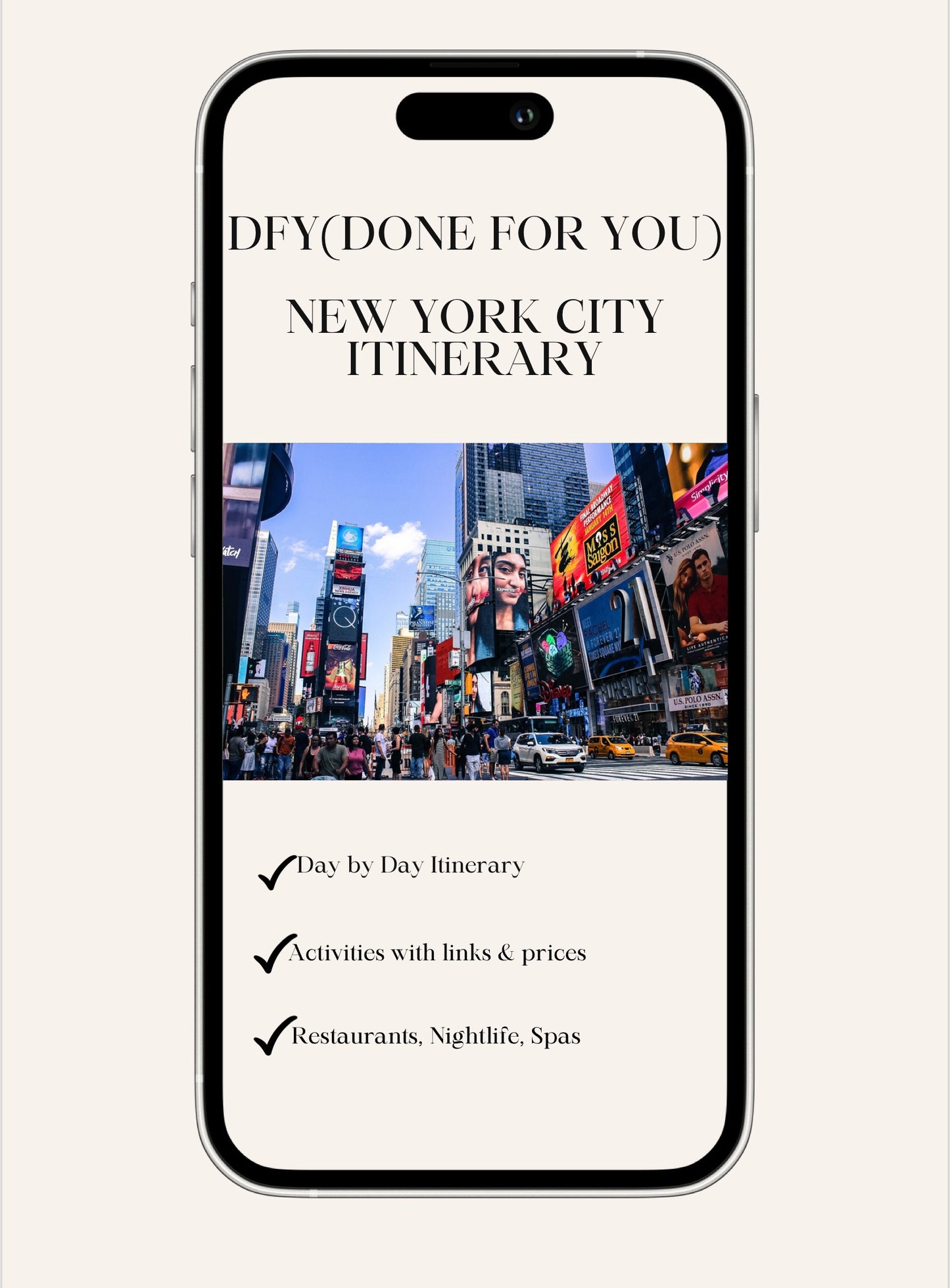 New York City Itinerary đď¸