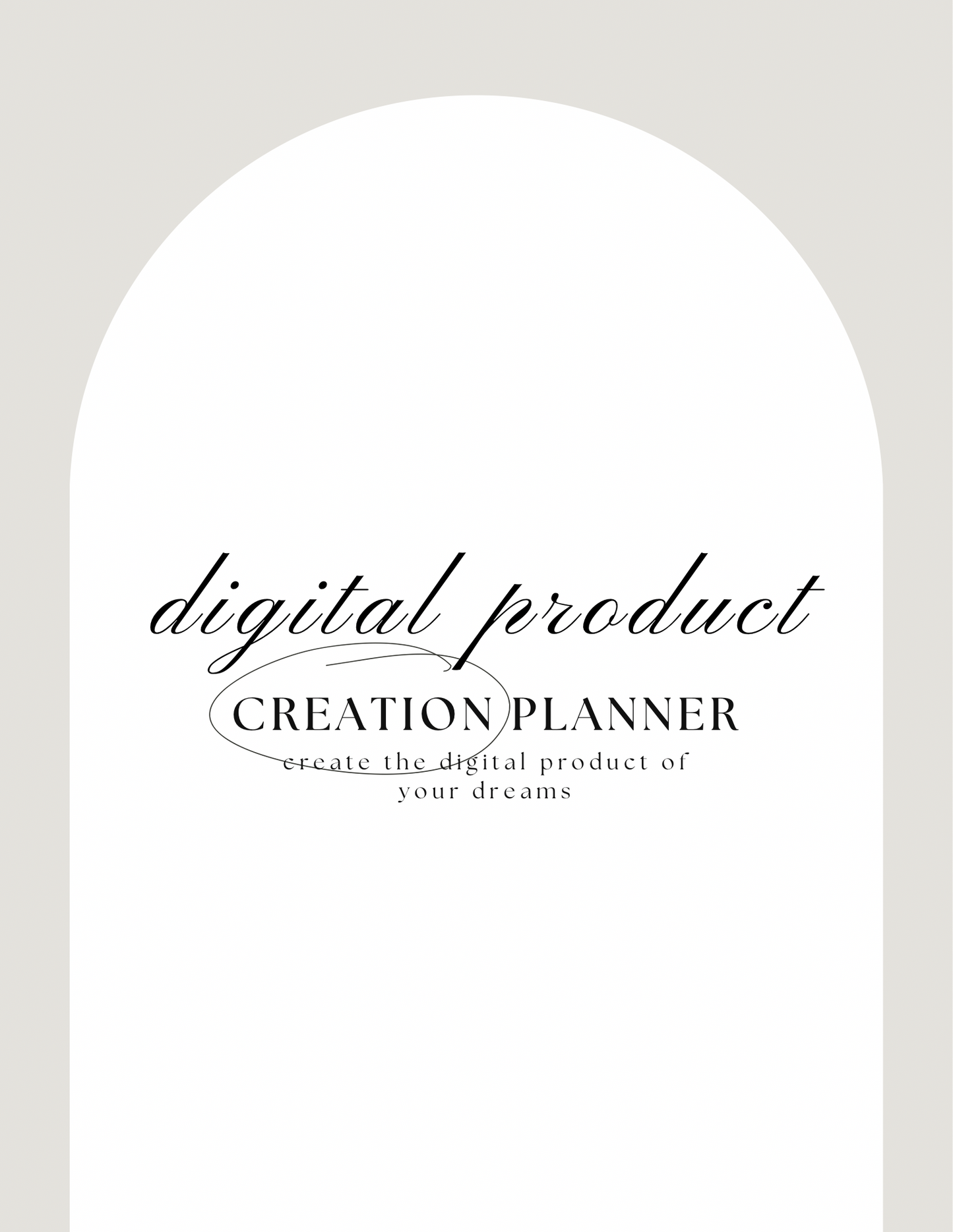 Digital Product Creation Planner