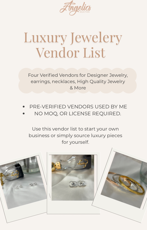 Personal Luxury Jewelry Vendor List